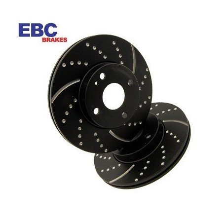 EBC Turbo Groove Black Brake Discs Rear