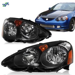 Integra DC5 02-04 Black Headlights LHD