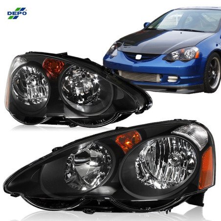 Integra DC5 02-04 Black Headlights LHD