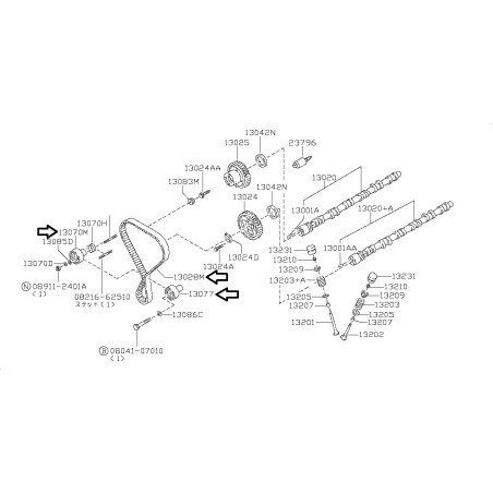 OEM Nissan Skyline RB20 RB25 RB26 Zahnriemen Kit