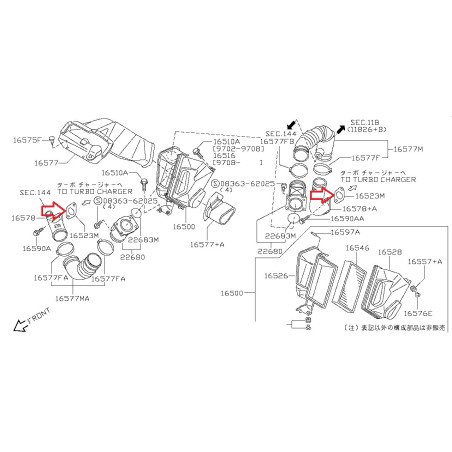 R32 R33 R34 GTR RB26DETT Turbo Gasket 14465-54C00