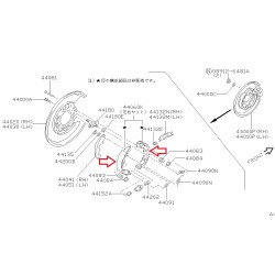 R32 R33 R34 300ZX Rear Shoe Set 44060-37P25