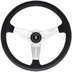 Nardi Deep Corn Steering Wheel - Perforated Leather with Satin Spokes