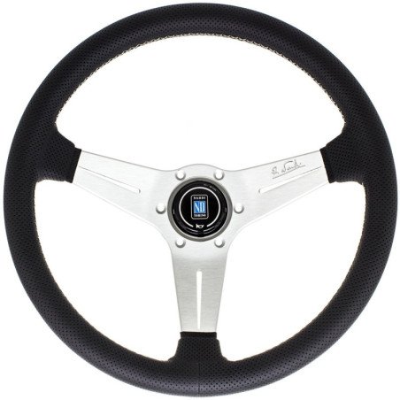 Nardi Deep Corn Steering Wheel - Perforated Leather with Satin Spokes