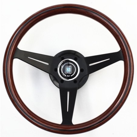 Nardi Deep Corn Steering Wheel - Wood with Black Spokes