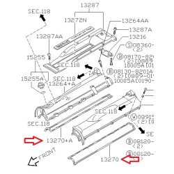 Nissan Skyline RB Rocker Cover Gaskets IN EX