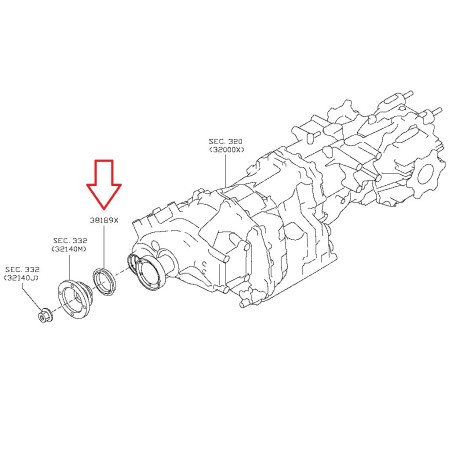 Nissan GT-R R35 Oil Seal AWD Output Shaft