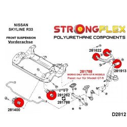 R33 R34 Skyline Full polyurethane bushing kit front and rear