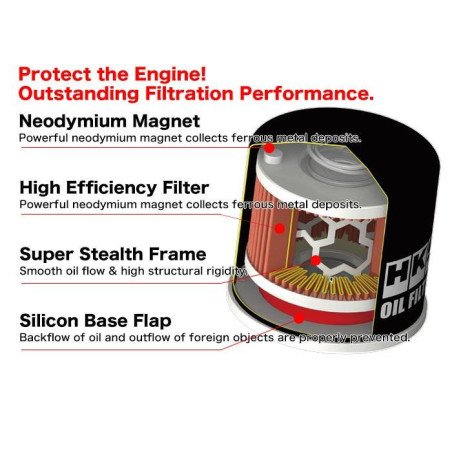 HKS Black Öl Filter UNF3/4-16 Toyota, Nissan, Suzuki, Daihatsu